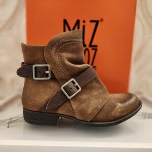 Miz Mooz "Domenique" Boots. taupe suede. NIB. Size Various.